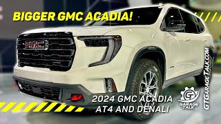 2024 GMC Acadia Denali and AT4 Trim Comparison at the Detroit Auto Show