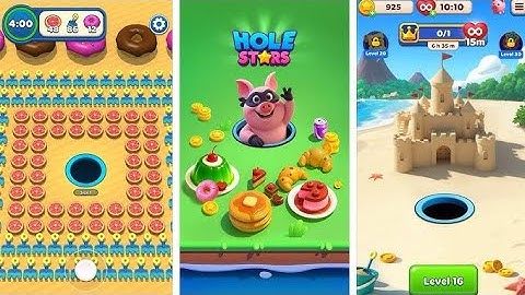 All in Hole Stars Gameplay Walkthrough Part 1 - Level 1 ~ 13 (Android, IOS)