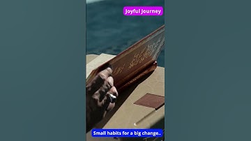 Benefits of daily journaling - Small habits for a big change (Jouful Journey)