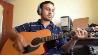 Video thumbnail of "johny mera naam (yaava seemeya) guitar chords."