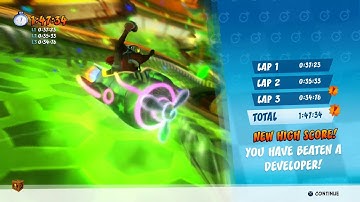 CTR Nitro Fueled - Developer Time Trial #40: Drive-Thru Danger (1:47:34)