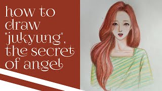 How to draw, 'jukyung' the secret of anggel, indonesia