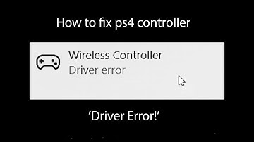 PS4 Controller DRIVER ERROR on WINDOWS FIX(2020)