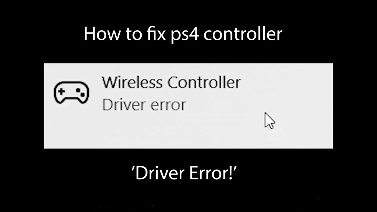 PS4 Controller DRIVER ERROR on FIX(2020) - YouTube