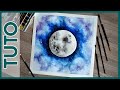 Tuto 34 pleine lune facile  laquarelle   close to art