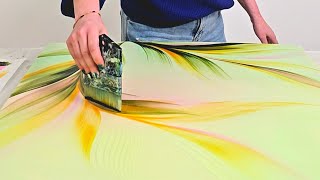 Oh My! Catalyst Scrapes & Glowing Effects  / Fluid Acrylic Painting Tutorial