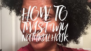 Quick and Simple Protective Hair Style on My Natural Hair  | How to Twist My Natural Hair