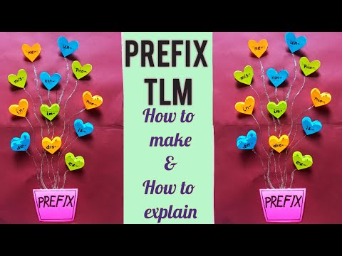 Prefix TLM | TLM For Primary School | How To Make And Explain Prefix Project |