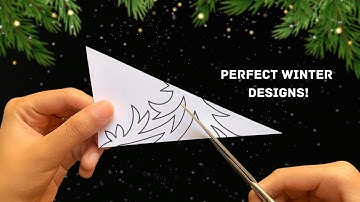 Top 3 Easy Paper Snowflakes | Beautiful Designs Step-by-Step Tutorial