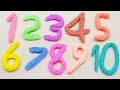 数字を学ぼう！❤ ねんど遊び 1から10まで言えるかな？
