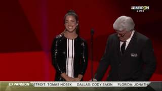Aly Raisman Receives Cringe-Worthy Comment in NHL Awards 2017