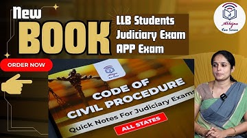 Code of Civil Procedure l CPC Quick Notes l Judiciary /LLB/ APP Exam l Aparna Bhat l
