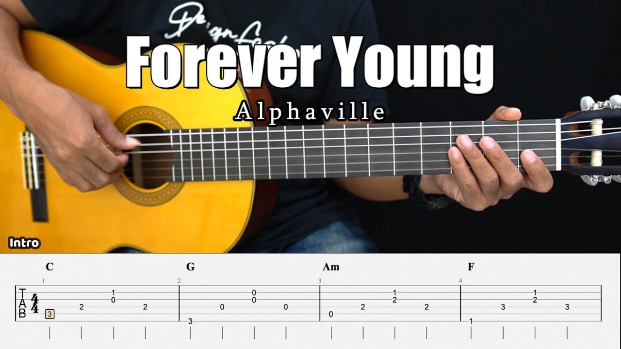 Forever Young - Alphaville - Fingerstyle Guitar Tutorial + TAB & Lyrics
