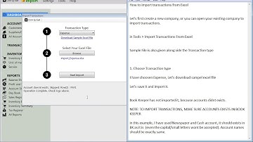 Import Transactions From Excel in Book Keeper Windows | Import Banking Transactions, Import Invoices