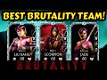 MK Mobile. This is THE BEST Brutality Team. Fully Maxed Diamond Team with MAXED Gear. INSANE!