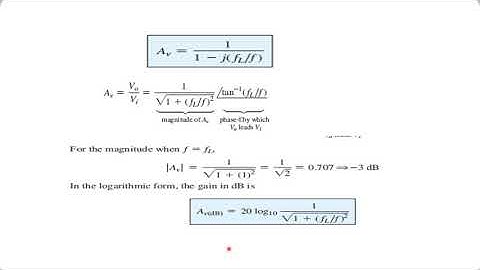 4 2 1  Low frequency Response of BJT