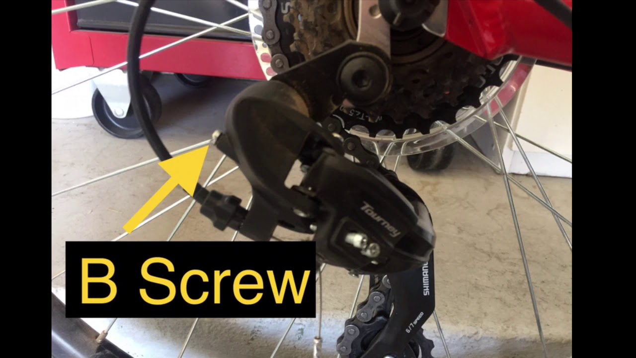 Shimano Tourney Rear Derailleur B screw Adjustment - does it work