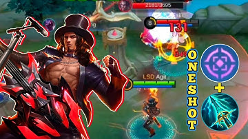 CLINT BEST BUILD & EMBLEM ONE SHOT ONE KILL (Must Try) - Mobile Legends