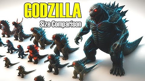 Terrifying GODZILLA Size Comparison in First Person View | 3D Perspective