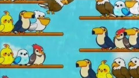 Amazing Bird 🕊️ Sort Puzzle game level | iOS android gameplay 