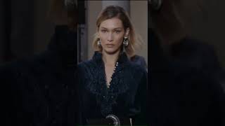 Bella Hadid walking the runway for Etro