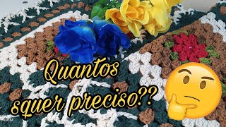 Saiba quantas flores(squer) é necessário para conseguir o tamanho do tapete e passadeiras.