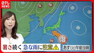 【天気】全国的に晴れの所多い  午後は山沿い中心に急な雷雨も