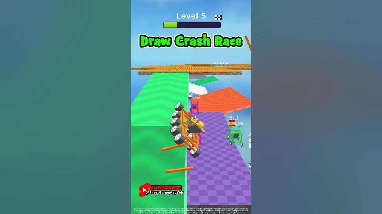 Draw Crash Race level 5 Draw your Car and Win the Race Short