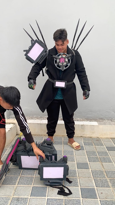dress up titan tv man giant #skibiditoilet #titancamerman #tvman #shortyoutube #funny