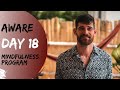 Mindfulness Program AWARE Day 18 | Breathe and Flow Yoga #shorts