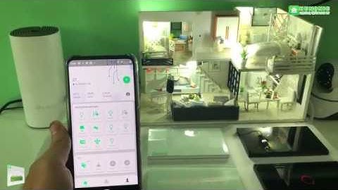 Demo nhà 2 tầng lắp toàn bộ công tắc thông minh Hunonic giá chỉ 2 triệu đồng