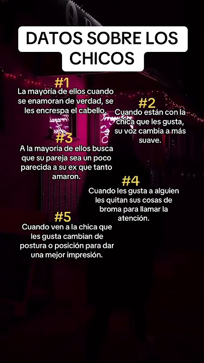 Datos sobre los chicos #datos #psicologia #consejos #tiempos #animos #tips #amor
