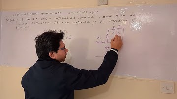 A resistor and a capacitor are connected in series to an ac source v=Vmsin wt. Derive an.....