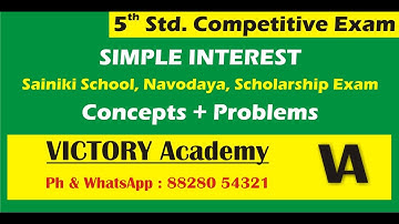 5th Std. Simple Interest (Competitive Exam)