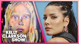 Halsey Shows Off Mind-Blowing Painting Skills