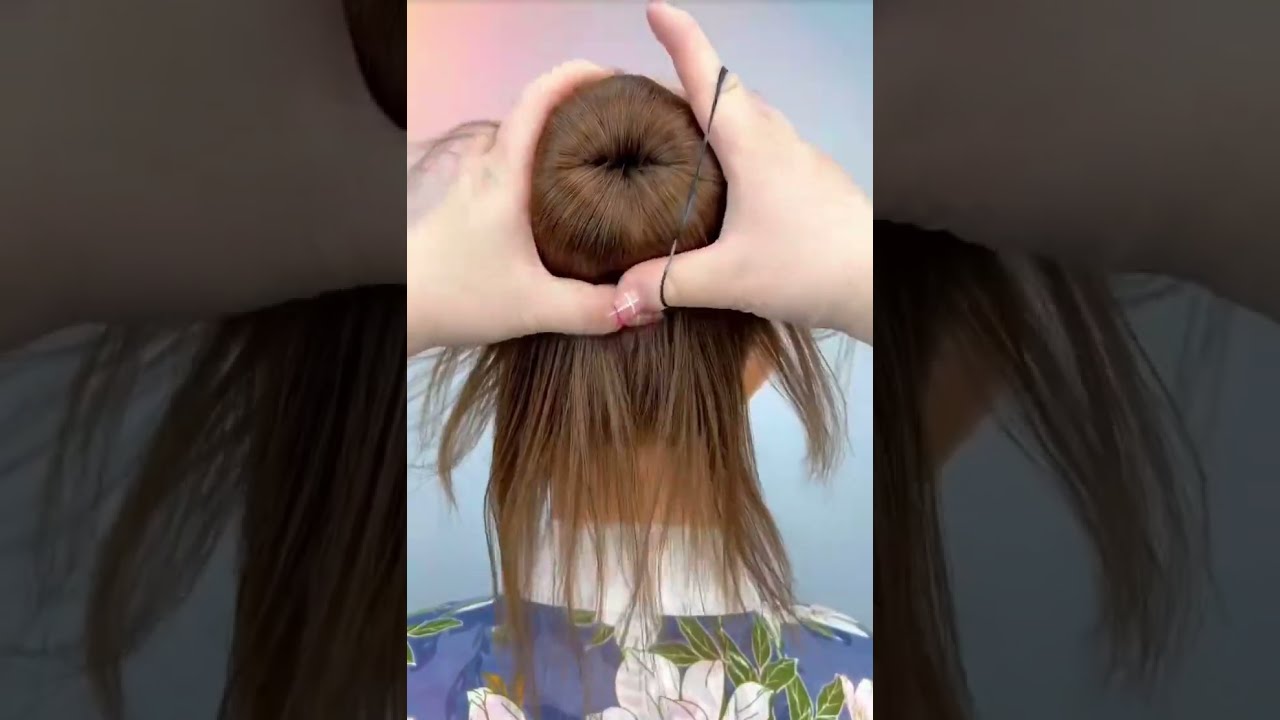 Donut Hair Bun Tutorial How Shorts Wow Short