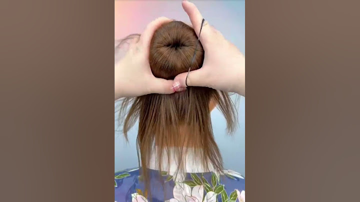 donut hair bun tutorial#how #shorts#wow #short