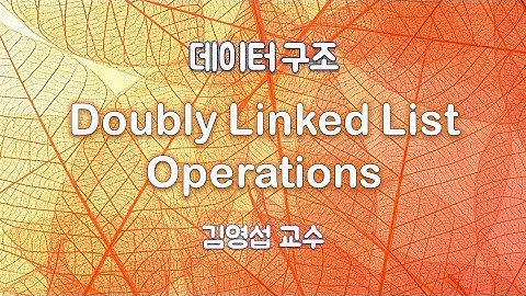 4.6 Doubly Linked List Operations