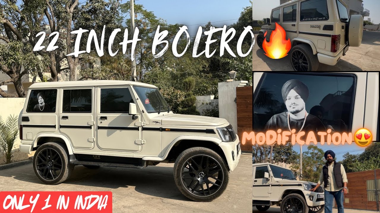 😱🔥 FIRST BOLERO MODIFIED WITH 22inch MERCERDES ALLOY❤️|| MODIFICATION COST 2.5LAKHs++💸|| MODEL2021🐎
