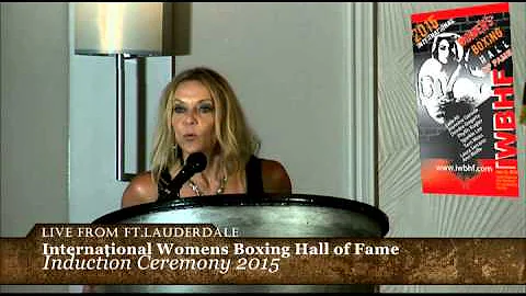Terri Moss Induction Into the IBWHF 7/11/15