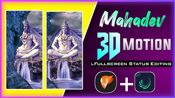 Trending Mahadev 3D Motion Photo Fullscreen Status Editing | Alight motion Behind Object Tutorial
