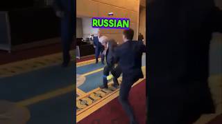 Ukrainian & Russian Diplomats Brawl Over Flag! #shorts