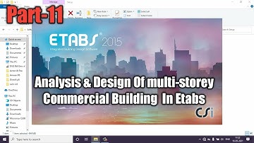 Analysis & Design Of multi-storey Commercial Building in Etabs
