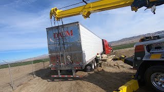 Trailer Gets High Centered! Lifted By Rotator