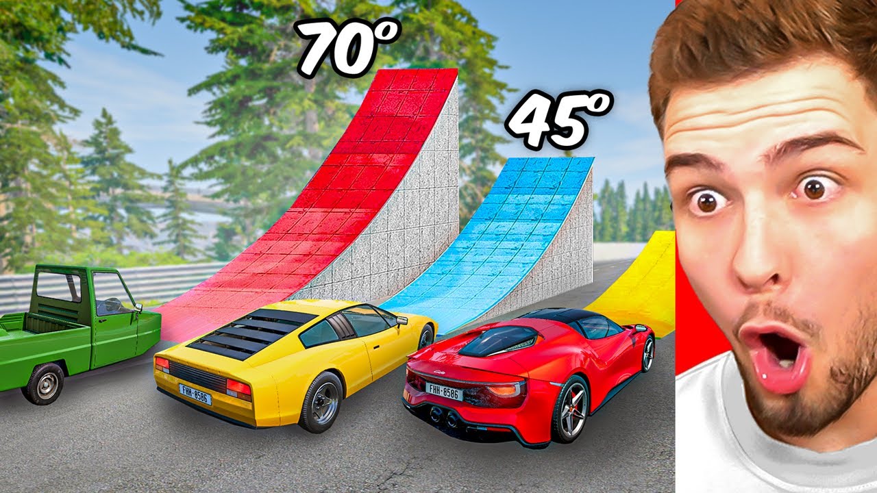 VERRÜCKTE RAMPEN TESTEN in BeamNG!