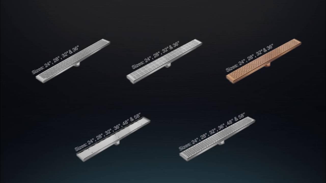 All you need to know Center and Linear Drain Delmar Series QM Drain