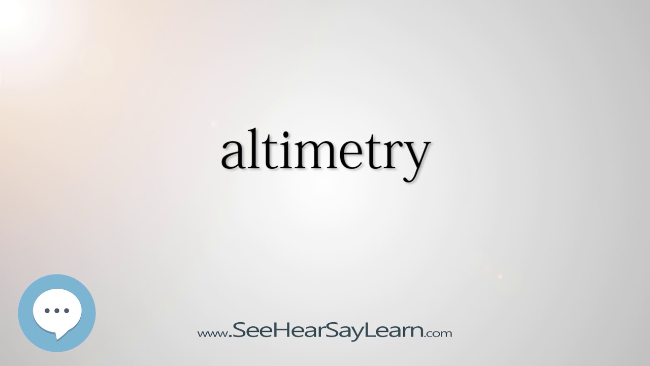 altimetry (Every English Word Pronounced) 📕🔊🗣️😎 YouTube