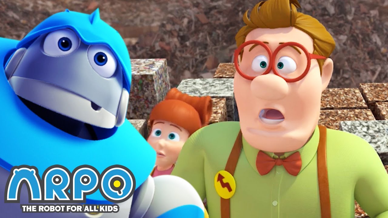 ARPO in the JUNKYARD! Arpo the Robot Funny Cartoons for Kids Kids