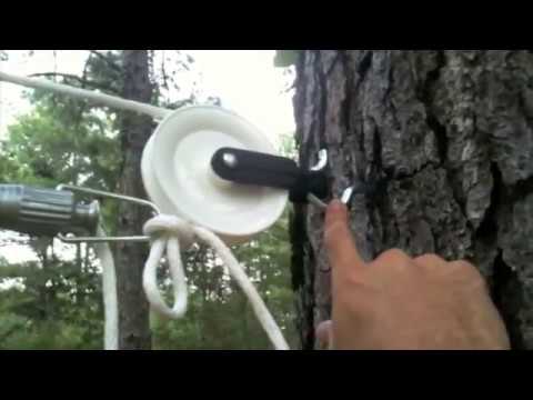 Setting Up a Pulley Clothesline 