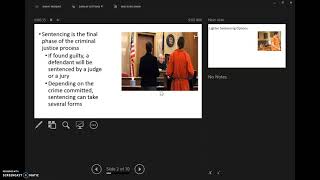 Street Law Sentencing and Punishment Lecture #1